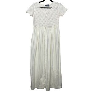 Vintage crochet Liz Sport maxi dress
